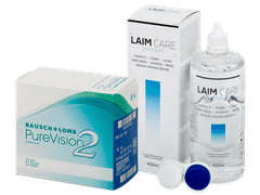 PureVision 2 (6 läätse) + Laim Care läätsevedelik 400 ml