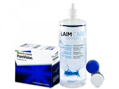 PureVision (6 läätse) + Laim-Care 400ml