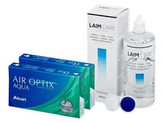 Air Optix Aqua (2x3 läätse) + Laim Care läätsevedelik 400 ml
