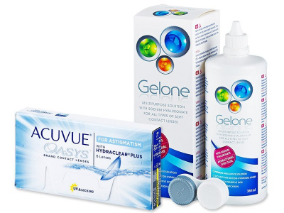 Acuvue Oasys for Astigmatism (6 läätse) + Gelone 360 ml