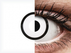 ColourVUE Crazy Lens - White Zombie - 0-tugevusega (2 läätse)