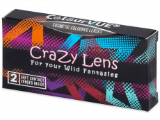 ColourVUE Crazy Lens - White Zombie - 0-tugevusega (2 läätse)