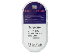 TopVue Color - Turquoise - Korrigeerivad (2 läätse)