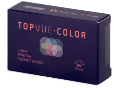 TopVue Color - True Sapphire - 0-tugevusega (2 läätse)