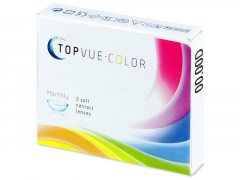 TopVue Color - Turquoise - 0-tugevusega (2 läätse)