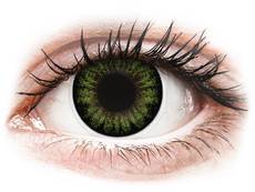 ColourVUE BigEyes Party Green - 0-tugevusega (2 läätse)