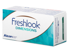 FreshLook Dimensions Carribean Aqua - 0-tugevusega (2 läätse)