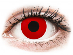 ColourVUE Crazy Lens - Red Devil - Ühepäevased läätsed 0-tugevusega (2 läätse)