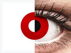 ColourVUE Crazy Lens - Red Devil - Ühepäevased läätsed 0-tugevusega (2 läätse)