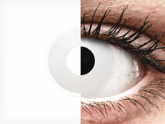 ColourVUE Crazy Lens - Whiteout - Ühepäevased läätsed 0-tugevusega (2 läätse)