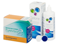 PureVision 2 for Astigmatism (6 läätse) + Gelone läätsevedelik 360 ml