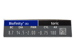 Biofinity Toric (6 läätse)