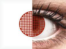 ColourVUE Crazy Lens - Red Screen - 0-tugevusega (2 läätse)
