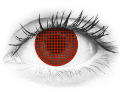 ColourVUE Crazy Lens - Red Screen - 0-tugevusega (2 läätse)