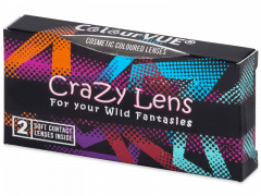 ColourVUE Crazy Lens - Black Screen - 0-tugevusega (2 läätse)