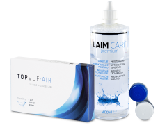 TopVue Air (6 läätse) + Laim-Care 400 ml