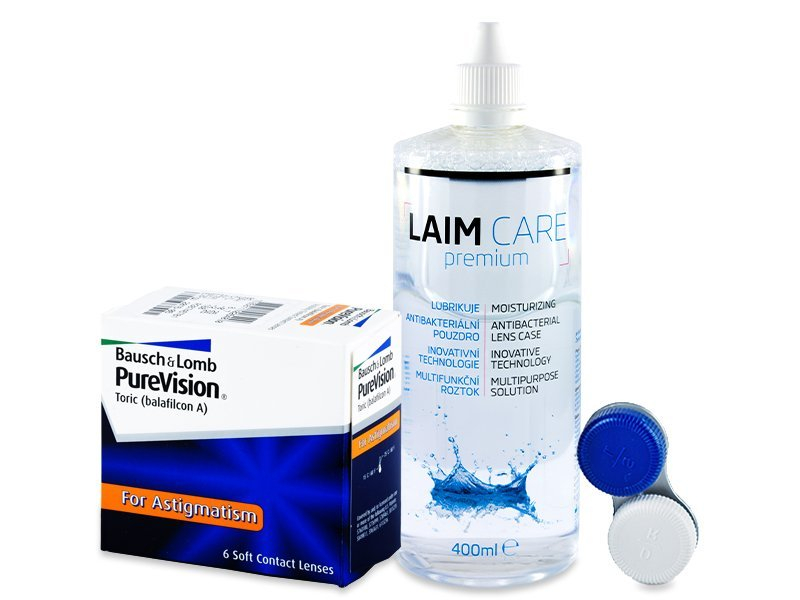 PureVision Toric (6 läätse) + Laim Care 400 ml