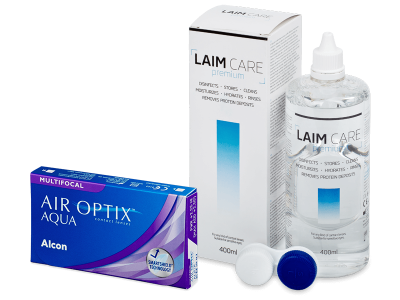 Air Optix Aqua Multifocal (6 läätse) + Laim Care 400 ml