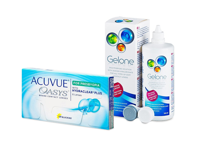Acuvue Oasys for Presbyopia (6 läätse) + Gelone 360 ml