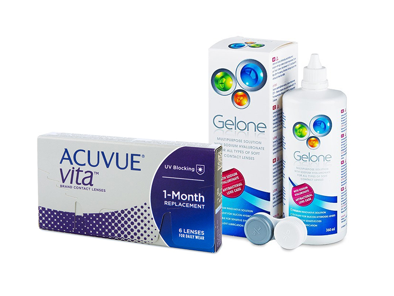 Acuvue Vita (6 läätse) + Gelone 360 ml