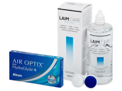 Air Optix plus HydraGlyde (3 läätse) + Laim-Care 400 ml