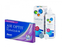 Air Optix plus HydraGlyde Multifocal (6 läätse) + Gelone 360 ml