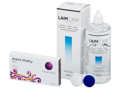 Avaira Vitality Toric (3 läätse) + Laim-Care 400 ml