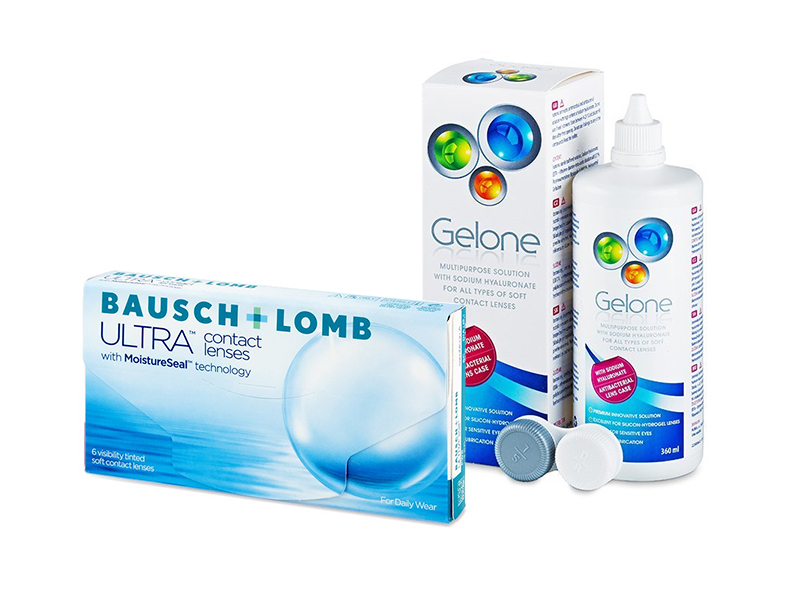 Bausch + Lomb ULTRA (6 läätse) + Gelone 360 ml