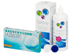 Bausch + Lomb ULTRA for Astigmatism (6 läätse) + Gelone läätsevedelik 360 ml