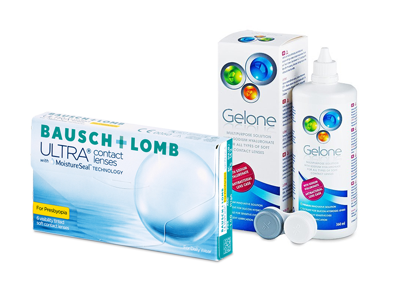 Bausch + Lomb ULTRA for Presbyopia (6 läätse) + Gelone 360 ml