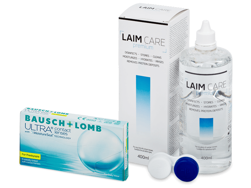Bausch + Lomb ULTRA for Presbyopia (6 läätse) + Laim-Care 400 ml