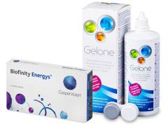 Biofinity Energys (3 läätse) + Gelone 360 ml