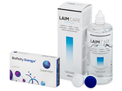 Biofinity Energys (3 läätse) + Laim-Care 400 ml
