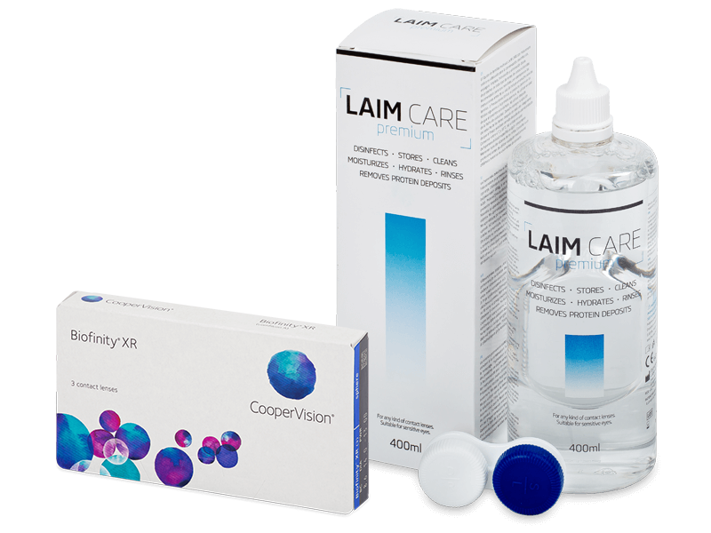 Biofinity XR (3 läätse) + Laim-Care 400 ml