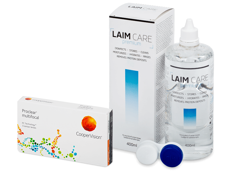 Proclear Multifocal (3 läätse) + Laim-Care 400 ml