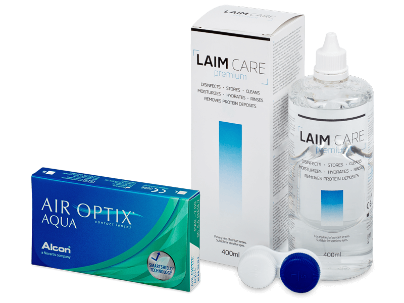 Air Optix Aqua (6 läätse) + Laim Care 400ml