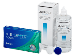 Air Optix Aqua (6 läätse) + Laim Care läätsevedelik 400 ml