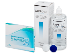 PureVision 2 (3 läätse) + Laim-Care 400 ml