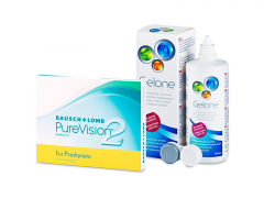 PureVision 2 for Presbyopia (3 läätse) + Gelone 360 ml
