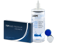 TopVue Premium (6 läätse) + Laim-Care 400 ml