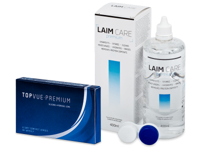 TopVue Premium (6 läätse) + Laim-Care 400 ml