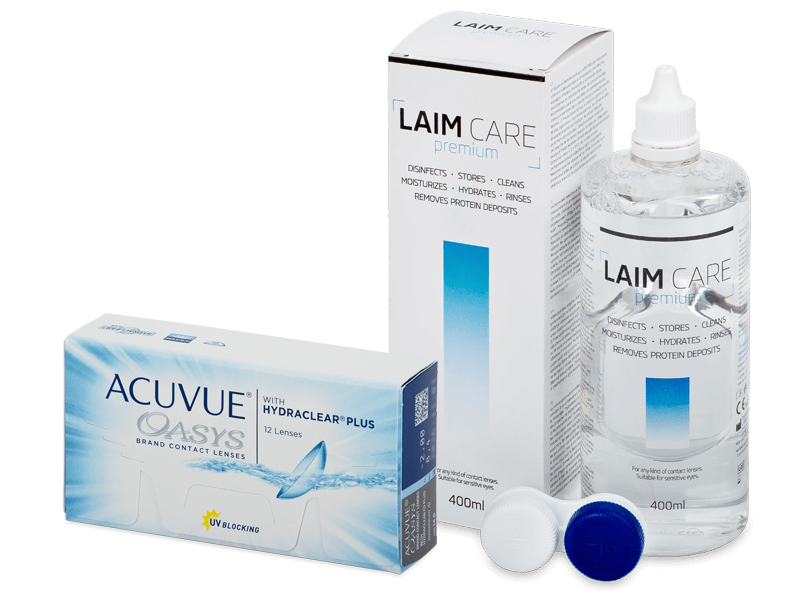 Acuvue Oasys (12 läätse) + Laim Care 400 ml