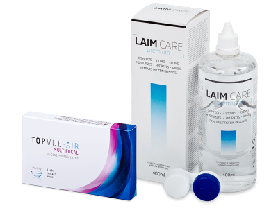 TopVue Air Multifocal (3 läätse) + Laim-Care 400 ml