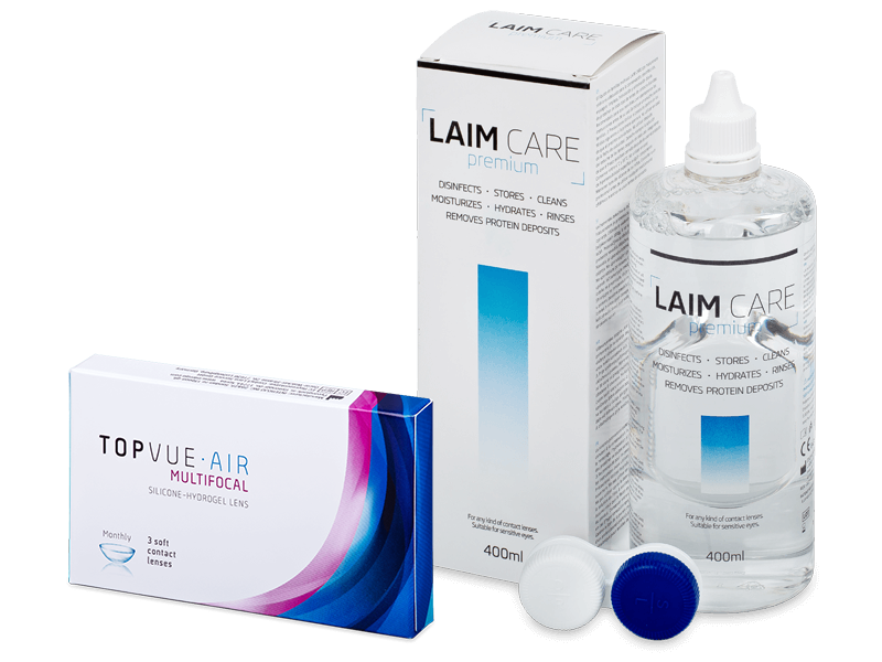 TopVue Air Multifocal (3 läätse) + Laim-Care 400 ml
