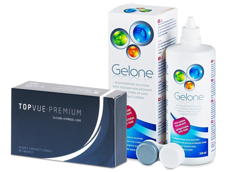 TopVue Premium (12 läätse) + Gelone 360 ml