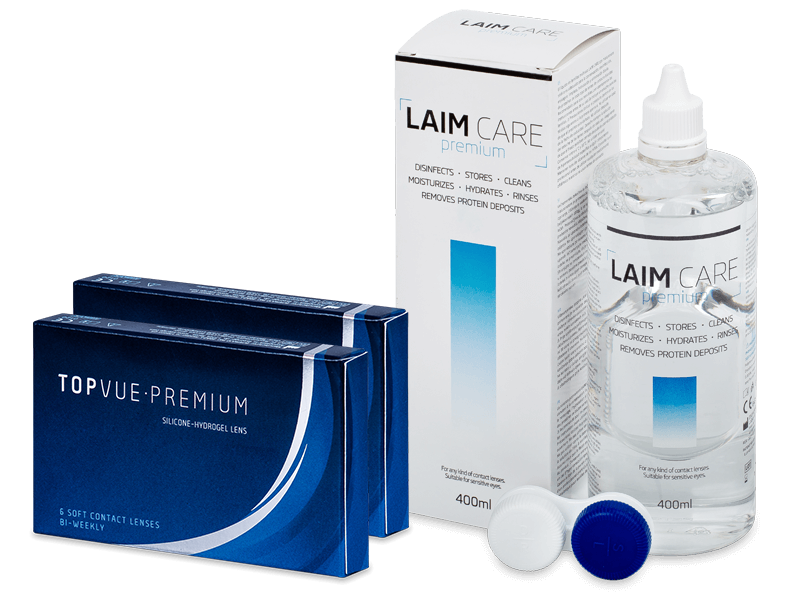 TopVue Premium (12 läätse) + Laim-Care 400 ml