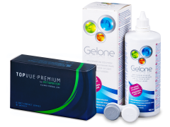 TopVue Premium for Astigmatism (6 läätse) + Gelone 360 ml