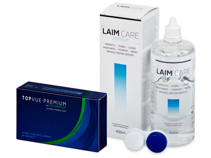 TopVue Premium for Astigmatism (6 läätse) + Laim-Care 400 ml