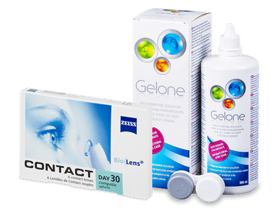 Carl Zeiss Contact Day 30 Compatic (6 läätse) + Gelone Läätsevedelik 360 ml