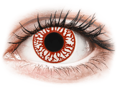 ColourVUE Crazy Lens - Blood Shot - Ühepäevased läätsed 0-tugevusega (2 läätse)